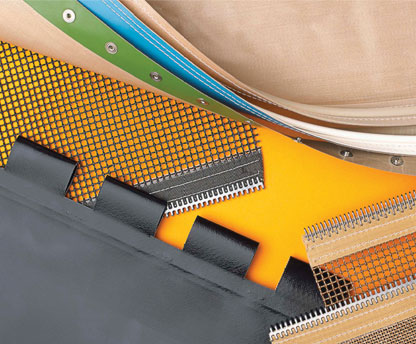 PTFE and Silicone Rubber Coated Belting